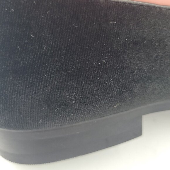 NEW VITTORIO RUSSO Pierre Slip-On Black Velvet Loafer Shoe Men's Size 7.5 - Picture 9 of 11